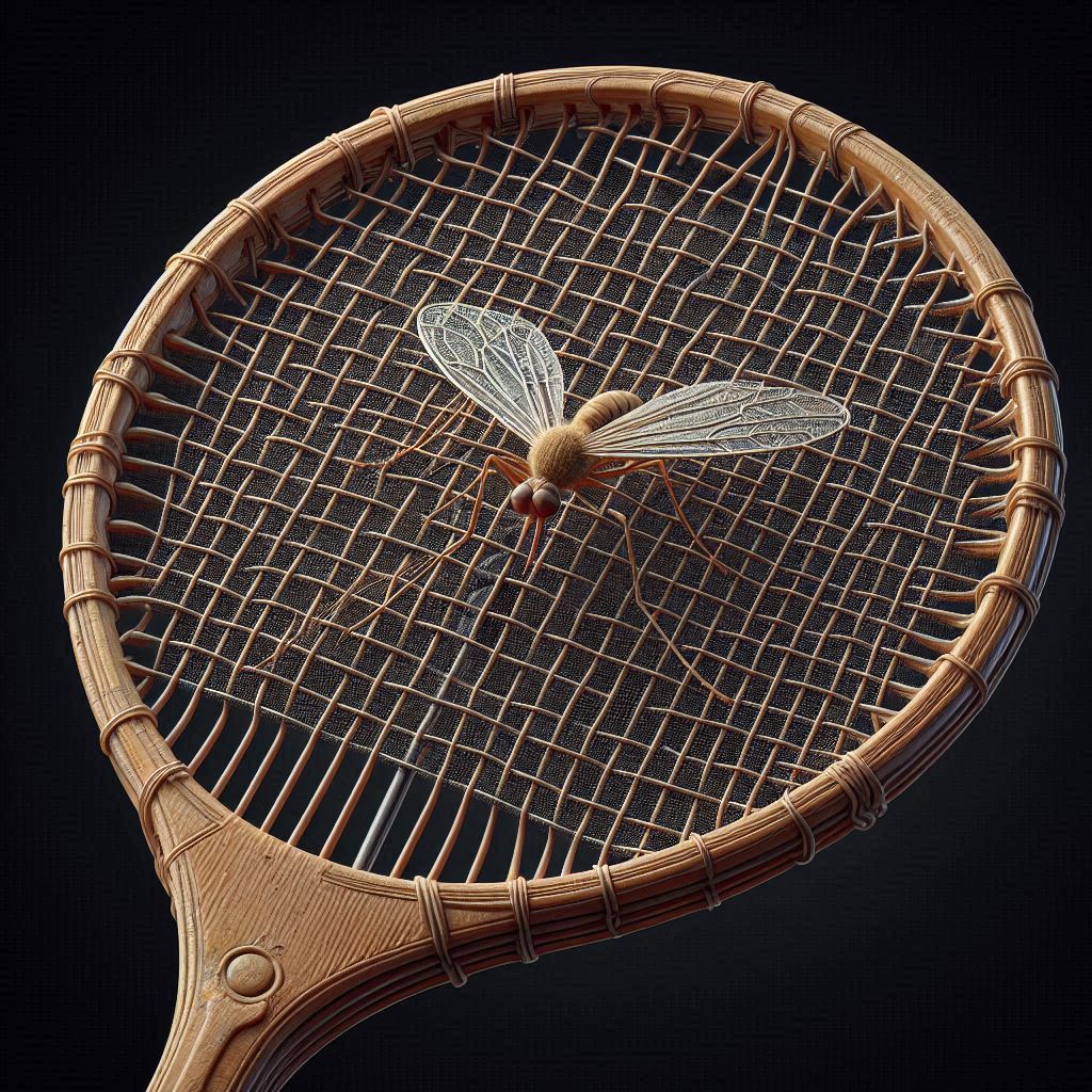 An electric mosquito bat