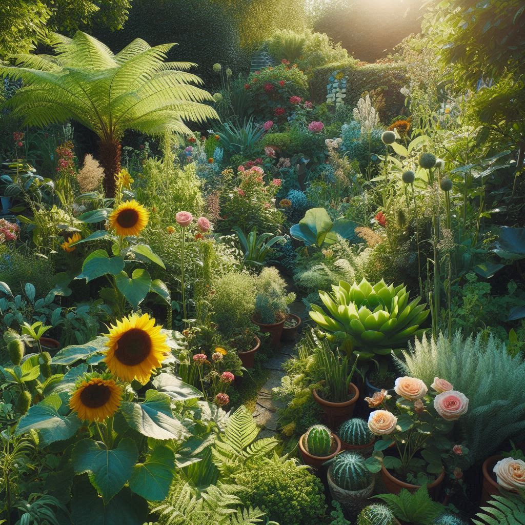 A garden of plants